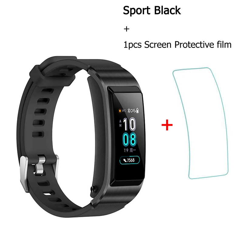 Sport Black add film huawei Talkband B5 Bluetooth умный Браслет носимые спортивные браслеты сенсорный AMOLED экран вызова наушники - Цвет: Sport Black add film