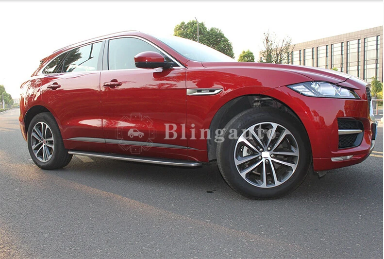Бег доска подходит для JA-GU-AR F-PACE алюминиевый сбоку Nerf шаг бар автомобильные педали протектор