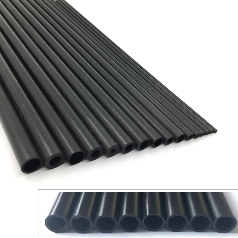 Tubo In Carbonio 30 Mm - Fibra Di Carbonio 3K, Liscio, Lunghezza 1000 Mm - Leggero E Resistente