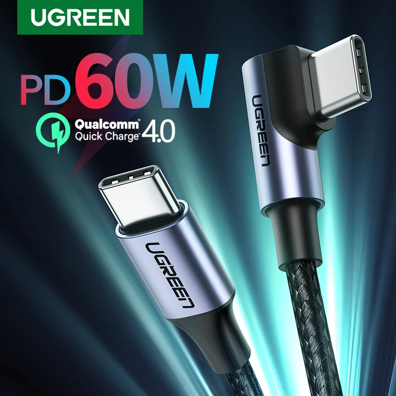 UGREEN USB Type C к кабель для Samsung S9 S8 Plus PD 60W быстрое зарядное устройство 4 0 Macbook Pro Air