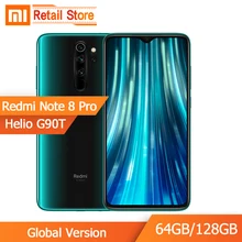 Xiaomi Redmi Note 8 Pro, 6 ГБ, 128 ГБ, MTK Heilo G90T, мобильный телефон, четыре камеры, 64MP, 4500 мАч, NFC, 18 Вт, быстрое зарядное устройство, 6,53 дюйма, смартфон