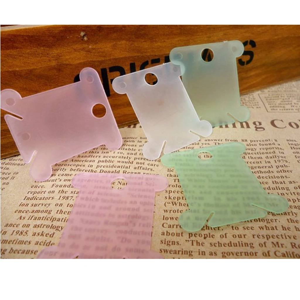 Yarn Holder Board Sewing Cross Stitch Floss Embroidery Thread Bobbin Pack of 100pcs