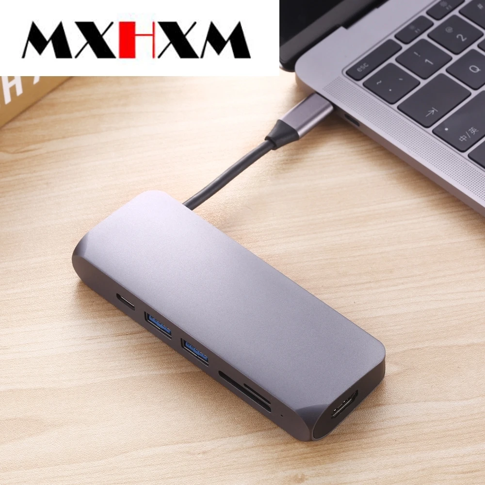 Тип-c до 4K HD hdmi считывающая карта PD зарядка шесть в одном конвертер usb-c Многофункциональный узловой центр приемной линии