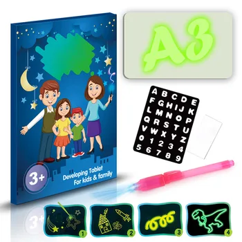 

A3/A4/A5 LED Illuminate Drawing Board Fluorescent Board Set with Pen LED Drawing Board Drawing Tablet Funny Educational Toy