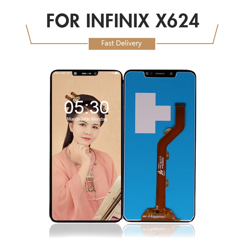 

Full LCD for Infinix Hot 7 X624 LCD Display Touch Screen Digitizer Assembly 6.2'' for Infinix Hot 7 X624 Screen Free Shipping