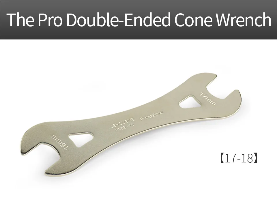 JSHOU BIKE Head Open End Axle Hub Cone Wrench 13 to 24mm High Carbon Steel Bicycle Removal Repair Tool