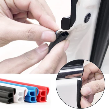 

5M Auto Anti Collision Rubber Seal Strip Car Window Door Engine Hood Cover Car Door Seal Edge Trim Noise Insulation Accessories