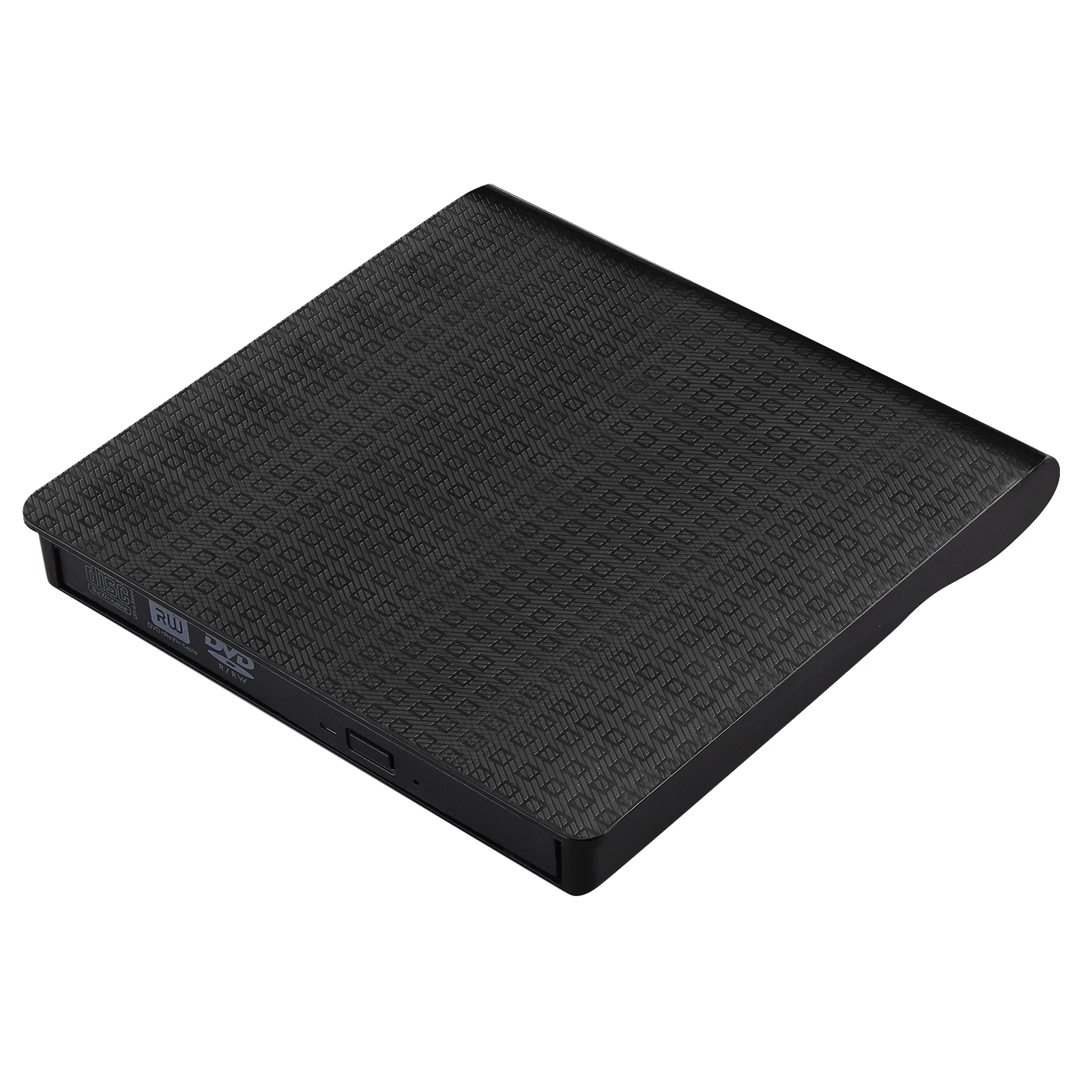 Тип C USB 3,0 тонкий внешний DVD-RW CD Писатель Привод горелки ридер плеер оптические диски для портативных ПК - Цвет: Черный