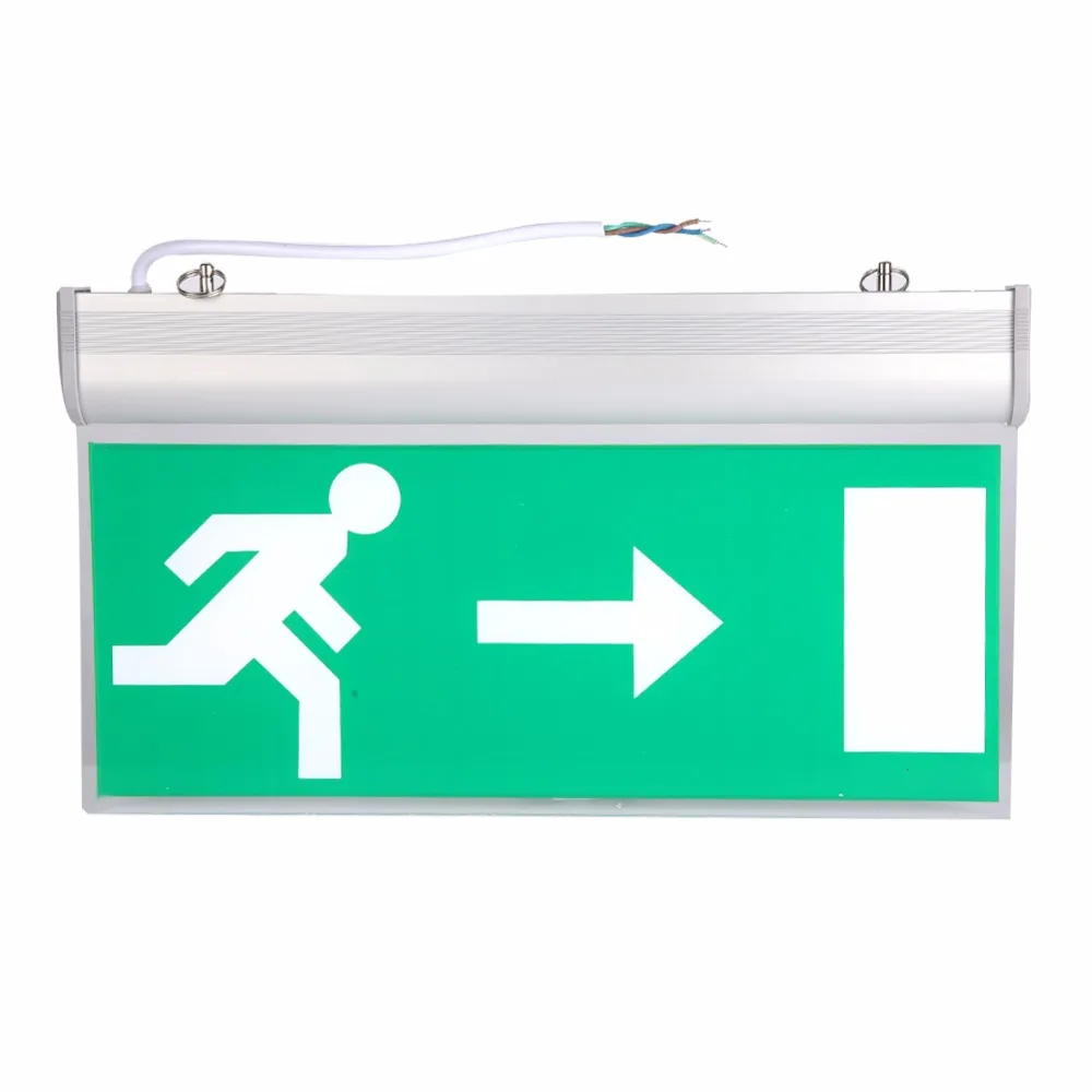 Emergency Exit Lighting Left Right Sign Safety Evacuation Indicator Light 110220V Acrylic LED