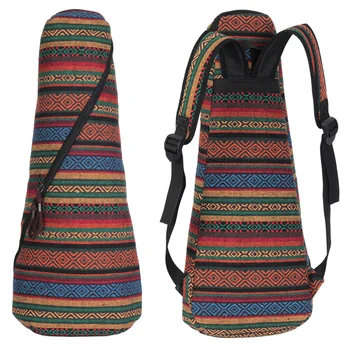 

21 / 23 Inch Universal Portable Bohemia Style Ukulele Bag Knitted 10mm Cotton Soft Case Gig Portable Shoulder Backpacks