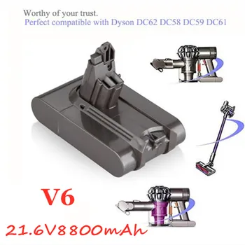

100% Original 21.6V8.8Ah Li-ion Battery for Dyson 21.6V8800 mAh V6 DC59 DC61 DC62SV09 SV07 SV03 965874-02 Vacuum Cleaner Battery