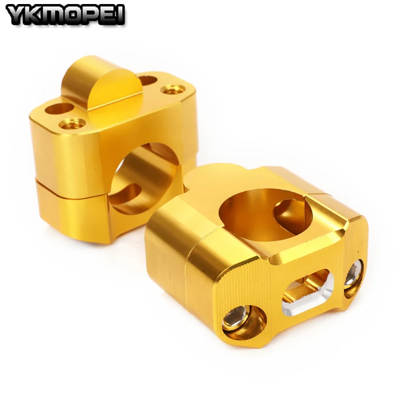 1 пара CNC алюминиевый руль для мотоцикла Pit Dirt Bike Fat Bar адаптер крепление на руль Riser Clamp 7/" до 1 1/8 22 мм до 28 мм
