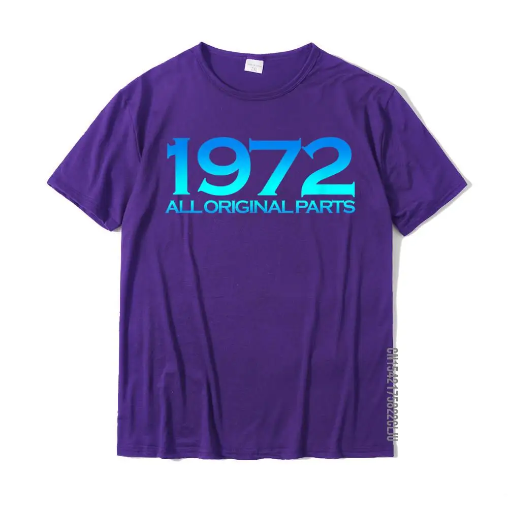 Street Fashion Cool Tops Tees Crewneck Summer Autumn 100% Cotton Short Sleeve Top T-shirts for Men Casual Tops Shirts Humor 1972 49 Year Old Bday 49th Birthday Gift for Men Women T-Shirt__28746 purple