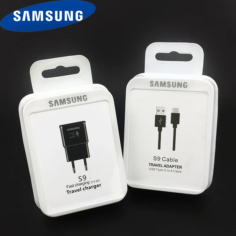 Оригинальный адаптер быстрой зарядки Samsung s8 s9 9 В/1 67 А кабель usb type c для Galaxy a30 a50 a70