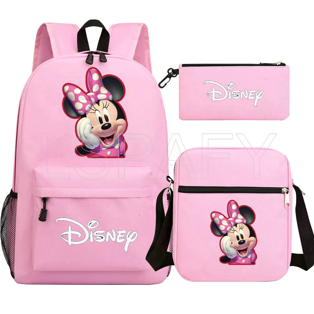 Disney mochilas escolares para niños y mochilas infantiles de Minnie Mouse, ropa para estudiantes|Mochilas| AliExpress
