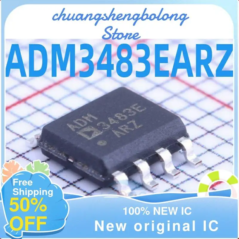 

10 шт. ADM3483 ADM3483E ADM3483EARZ ADM3483EAR SOP-8 новый оригинальный IC