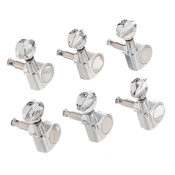 

6pcs 6R Guitar Tuning Pegs Tuners Machine Heads for Replacement