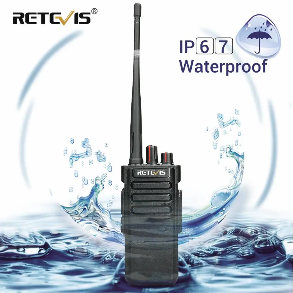 IP67 водонепроницаемый Walkie Talkie Retevis RT29 10 Вт Мощный UHF (или VHF) VOX скремблер большой