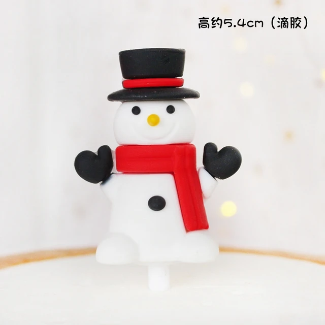 Merry Christmas Cake Toppers Santa Claus Doll Cake Decor Angel Doll Cupcake Topper 2021 Merry Christmas Decor for Home Noel cake topper