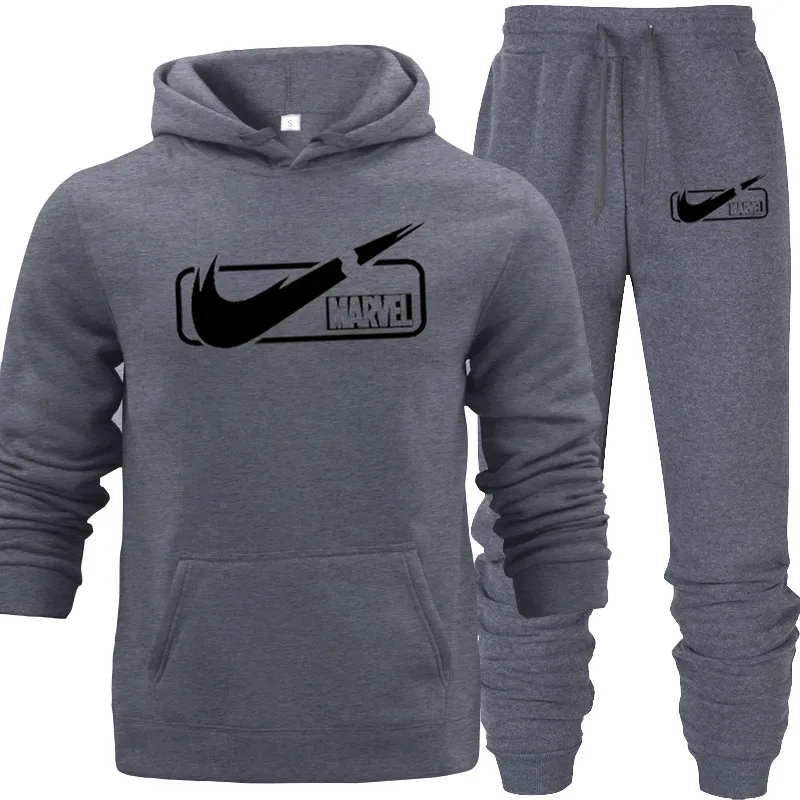 

Man and Women Tracksuit 2 Piece Set Mens Sweatshirts Hoodies Men Casual hot Clothing Cotton O-neck Pink Red Gray Long Hoodie Men