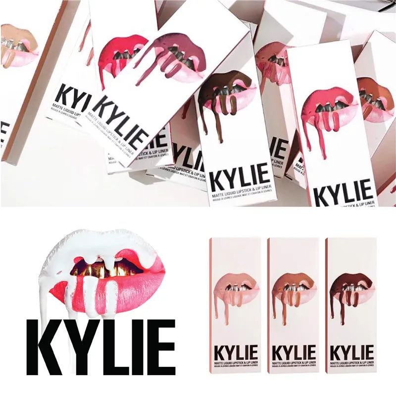 2020 hot new KYLIE matte lipstick+lips pencil makeup lasting waterproof liquid lip gloss kilie lipstick kyliejenner lip|Makeup Sets| - AliExpress