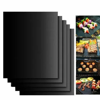 

Non-stick BBQ Grill Mat 40*33cm Baking Mat Teflon Cooking Grilling Sheet Heat Resistance Easily Cleaned Kitchen For Party