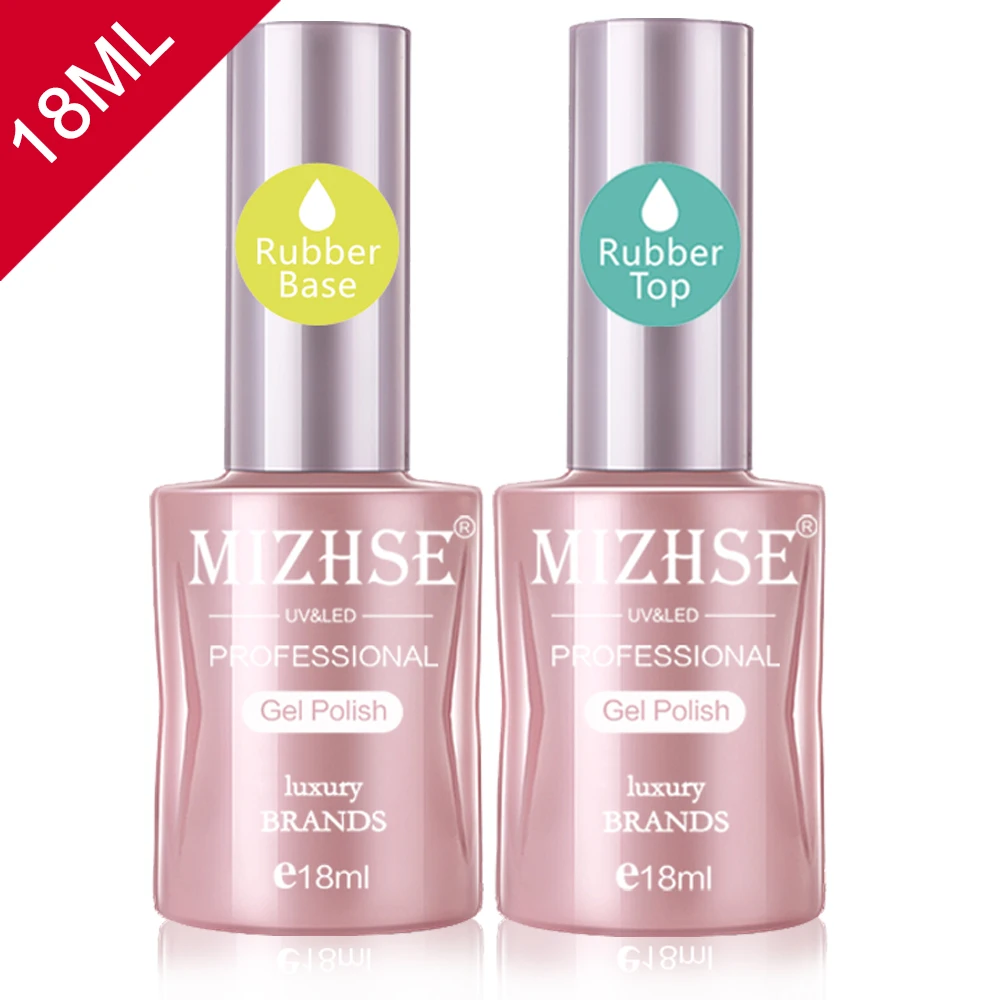 

MIZHSE Varnish Primer Soak Off UV LED Gel Nail Polish Base Coat Matte Top Coat Rubber Base&Top Long Lasting Nail Art Manicure