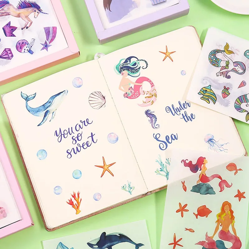 20 листов декоративные наклейки DIY Дневник Scrapbooking этикетка стикер s Канцтовары Школьные принадлежности