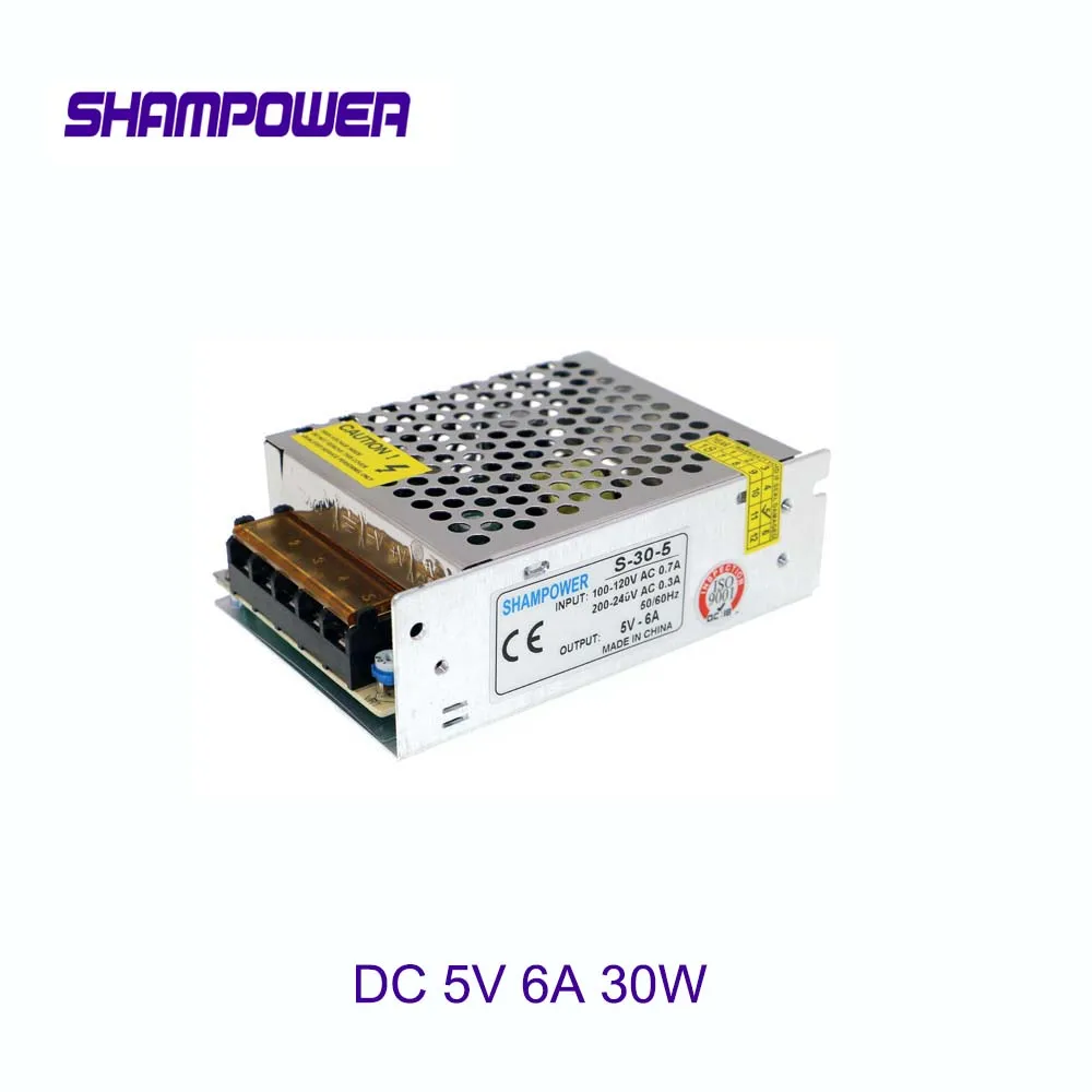 

DC 5V Power Supply 30W 6A AC 110V/220V To DC 5V Switch Power Supply Security Adapter Power Supply For LED Strip Light motor