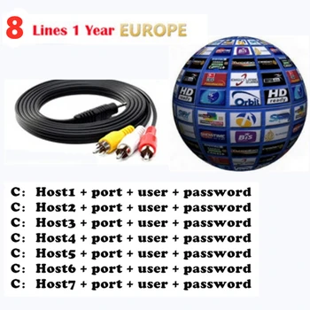 

Cccam HD 8 Cline Per 1 Anno Europa Portogallo Spagna Italia Freesat V9 Super V7 Satellitare Recettore Per Il DVB-S2 ricevitore