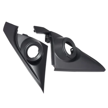 

DWCX 2pcs ABS Car Front Door Pillar Tweeter Cover Trim Garnish Black 12V Fit For Honda Accord 2014 2015 2016 2017