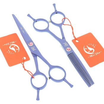 

Meisha 5.5 inch Purple Barber Cutting Thinning Styling Scissors Professional Japan Steel Hairdressing Shears Salon Tool A0058A