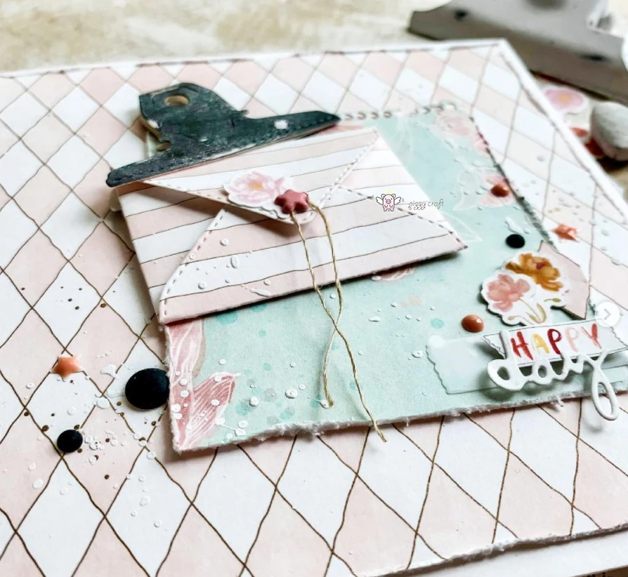 돼지 공예 금속 절단 다이 컷 금형, 인사 카드 가장자리 스트립, 스크랩북 종이 공예 칼 금형, 블레이드 펀치 스텐실 다이