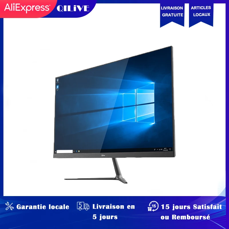 QILIVE PC все в одном 23 8 ''W10 4/64 металлическая серая версия Android Windoes 10 настольный