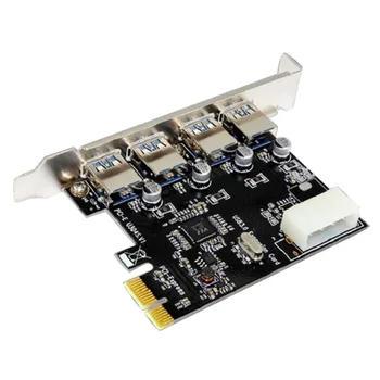 

3.0 PCI-E to USB Riser Card 4-port USB Built-in Desktop Expansion Card