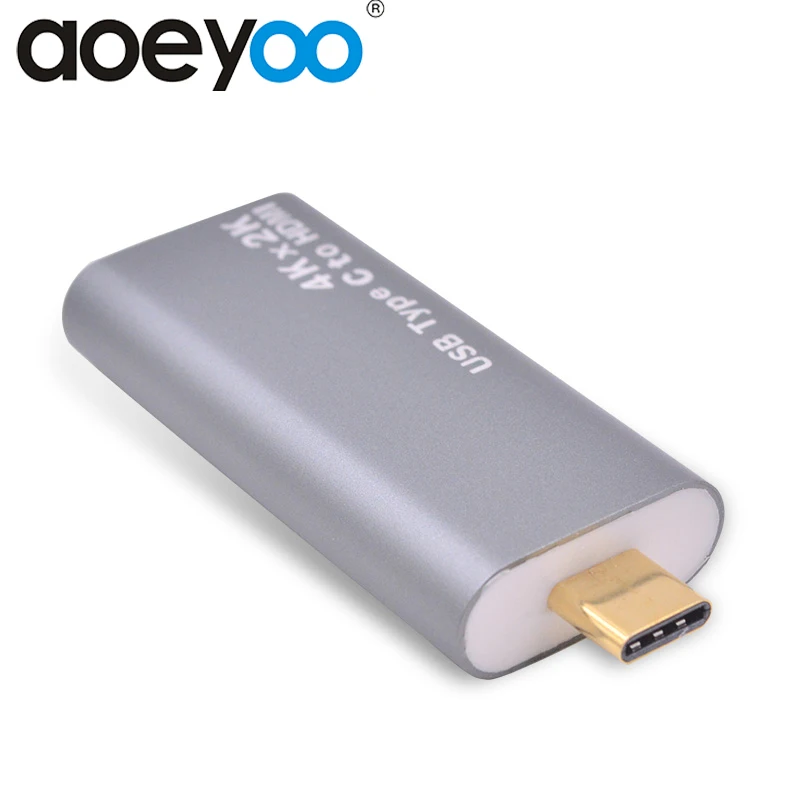 Адаптер AOEYOO USB Type-C 3 1-HDMI гнездовой адаптер поддержка 4K * 2K для ноутбука |