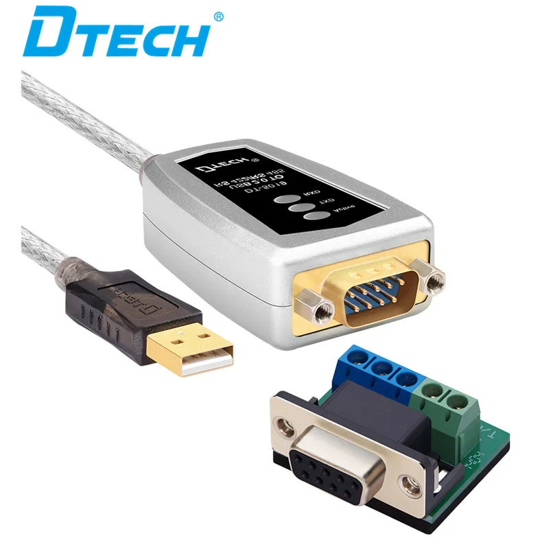 Rs232 RS485 адаптер Dtech Plug and Play USB 2 0 к RS422 кабель преобразователя 1 м | Электроника