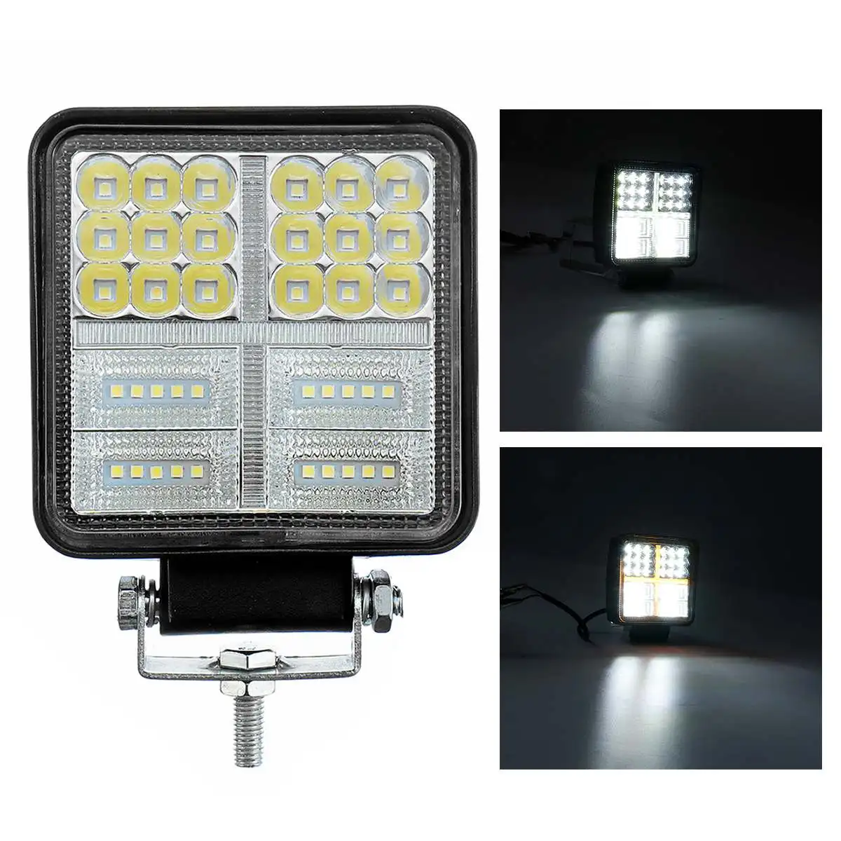 Может занять от 10 до 30V 114W 38 светодиодный Светодиодный рабочий свет 12V 24V внедорожные прожектор для подсветки заливающего противотуманная фара для автомобиля, грузовика, внедорожника 4WDTV