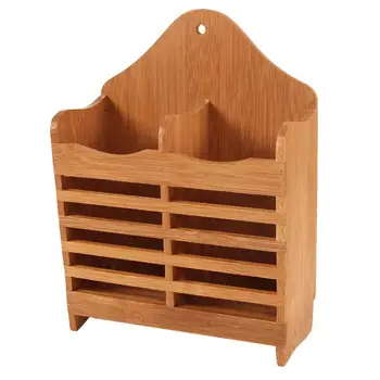 

1 Pc Flatware Caddy Bamboo Storage Utensil Tableware Drying Rack Organizer Holder for Knife Fork Chopsticks Spoon