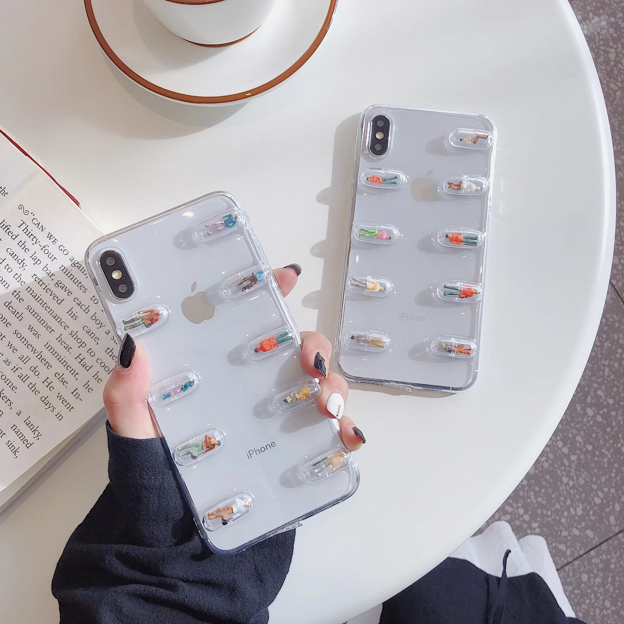 

Capsule Cases For iPhone X XS Max XR Transparent Soft Fundas For iPhone 11 Pro Max 6 6S 7 8 Plus Clear Covers