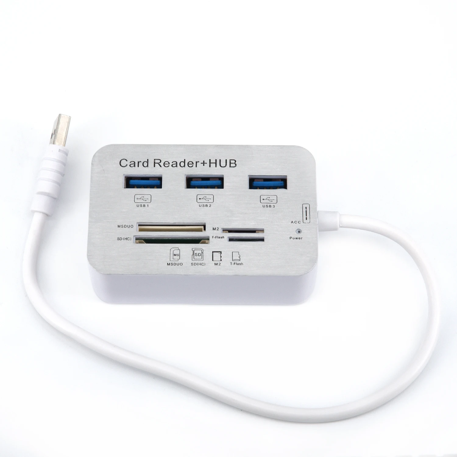Многофункциональный SD/MMC Micro SD MS/PRO/Сера DUO M2/Флеш-карты памяти TF картридер USB концентратор с верхом, комбо, высокий обзор Скорость 3 Порты и разъёмы USB 3,0 считыватель карт OTG концентратор