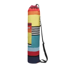 Йога коврик Сумка переноска регулируемый плечевой ремень Печать Портативный для фитнеса спорта EDF88