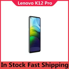 Global Rom Lenovo Lemon K12 Pro Android Phone Dual Sim Fingerprint 64.0MP 6.8" Full Screen Snapdragon 662 Octa Core 6000mAh