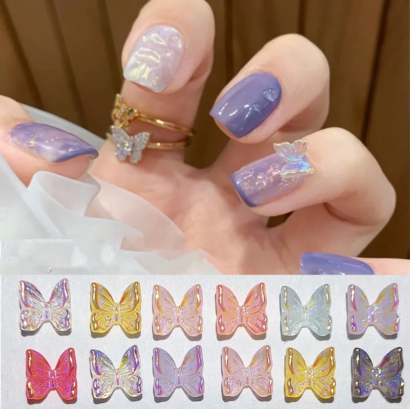 30pcs/bag Kawaii Bear Nail Art Accessories Transparent Resin Bear Nail  Charms Gummy Stones Jewelry 3D Nail Parts Decoracion Uñas - AliExpress