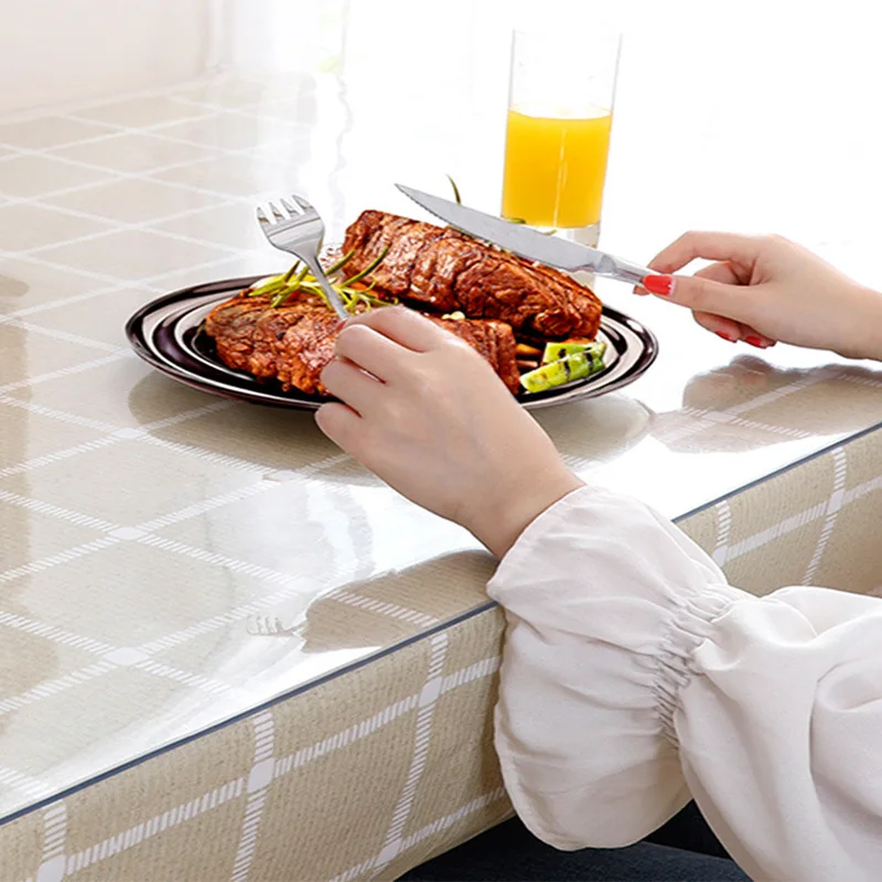 Soft Glass Tablecloth1mm PVC transparent tablecloth waterproof rectangular table cover pad kitchen pattern oil-proof table cloth 5 Soft Glass Tablecloth1mm PVC transparent tablecloth waterproof rectangular table cover pad kitchen pattern oil-proof table cloth 5