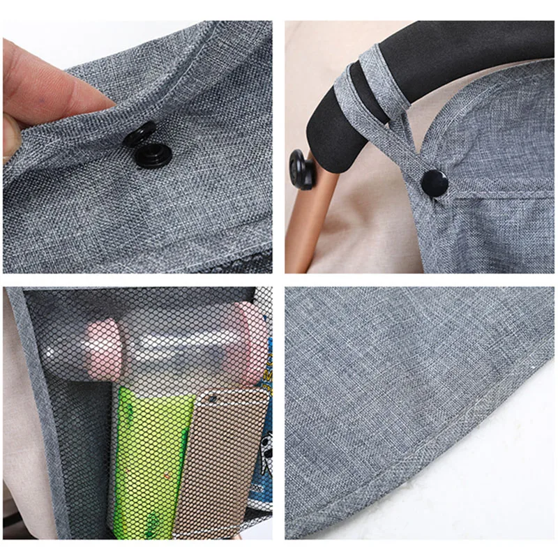 34x30cm Baby Stroller Storage Mesh Bag Large Capacity Diaper Bags Net Pocket Nappy Storage Organizer Carriage Bag Holder BB3127 (5)