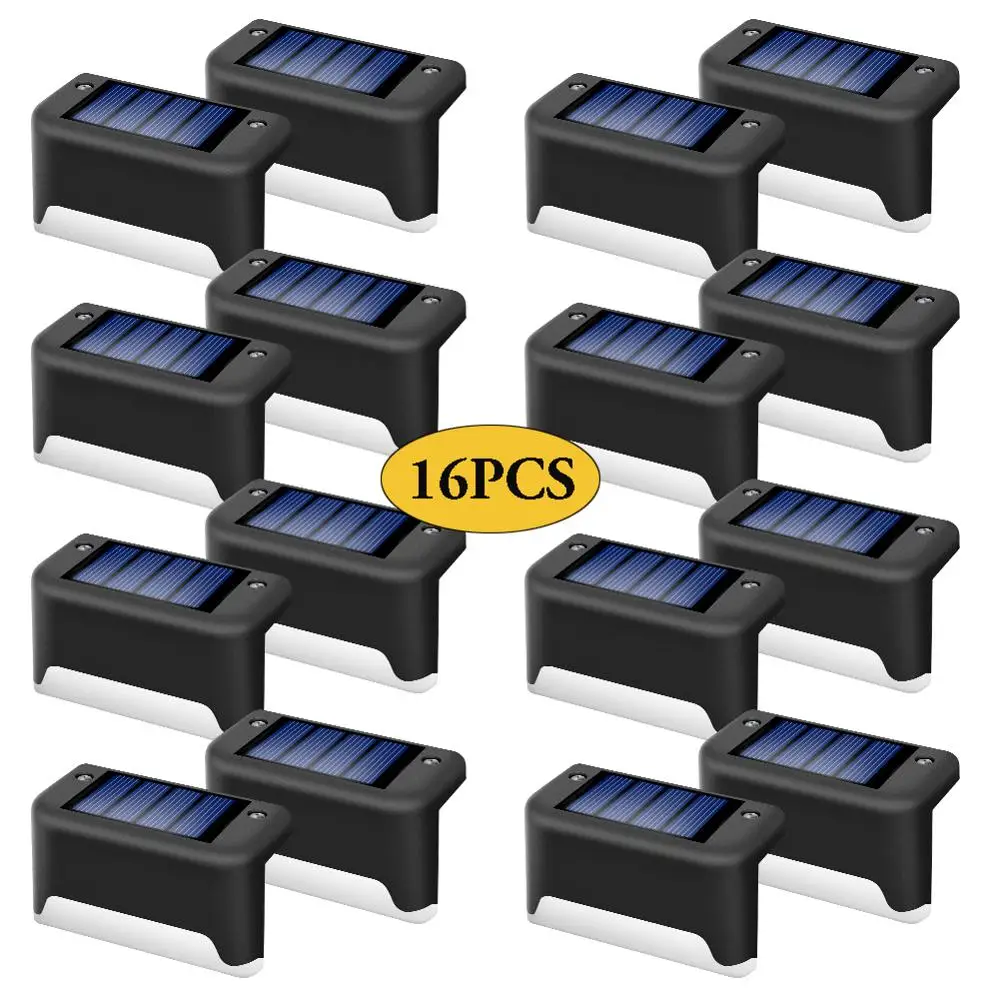 Solar-Lamp Deck-Lights Path Stair Balcony Fence Step Landscape Garden Waterproof LED