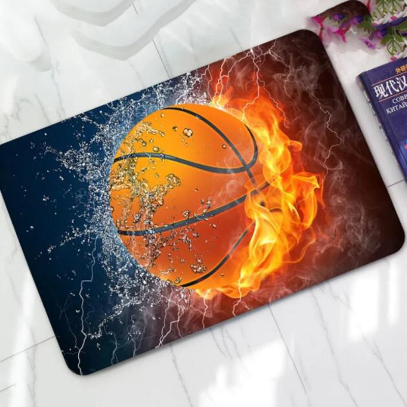 Коврик для пола, кухни, нескользящий коврик для ванной комнаты - Цвет: Basketball