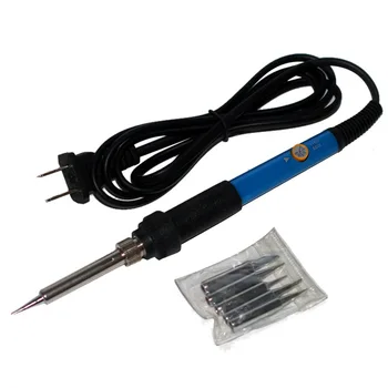 

5 In 1 110V/220V 60W Adjustable Temperature Electric Soldering Iron Internal Heating Solder Station Repair Tool With 5 Tip