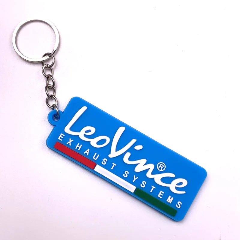 Двухсторонний резиновый брелок для ключей с принтом Leovince Новое поступление